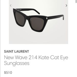 New 214 KATE Saint Laurent Sunglasses